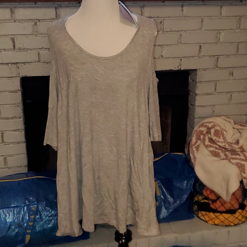 Comfy cold shoulder tunic